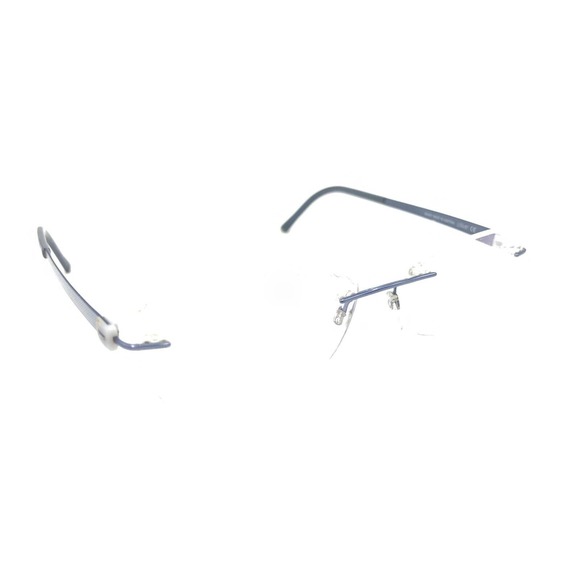 Silhouette 5452 40 6059 Blue Gray Rimless Eyeglasses Frames 17 130 Austria - Picture 1 of 12